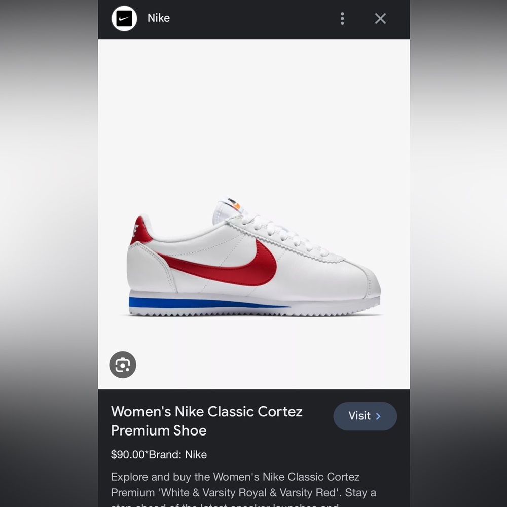 Women’s 7/Youth 5.5 Nike Classic Cortez